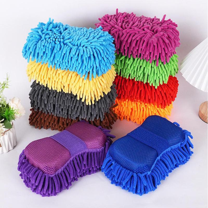 1Pcs Auto Gloves Styling Accessories Microfiber Car Washer Sponge Cleaning Car Care Detailing Brushes Washing Towel
