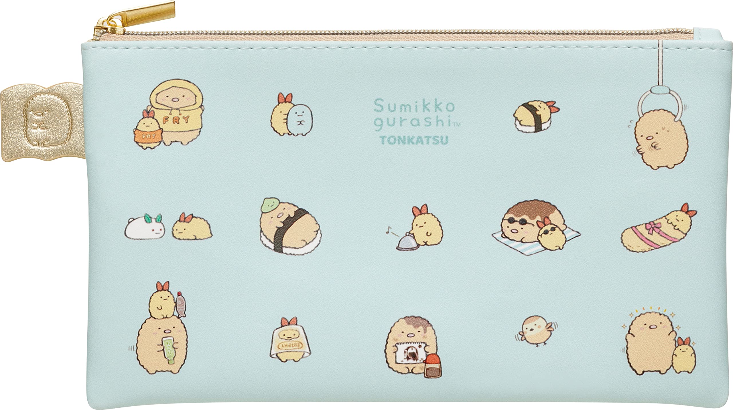 

San-X Sumikkogurashi Книжка с картинками Коллекция рисунков Плоская косметичка Тонкацу CA31403