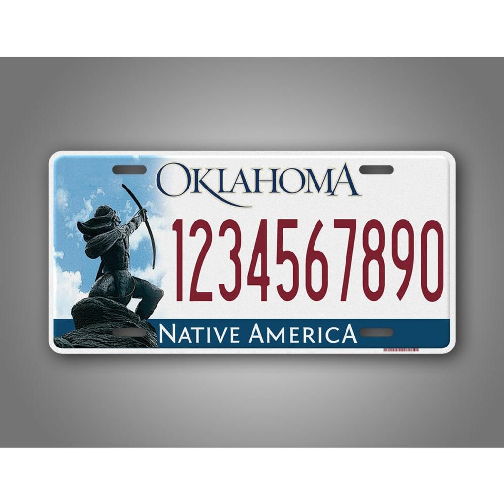 Personalized Oklahoma Native American Metal Wall Art Home Decor