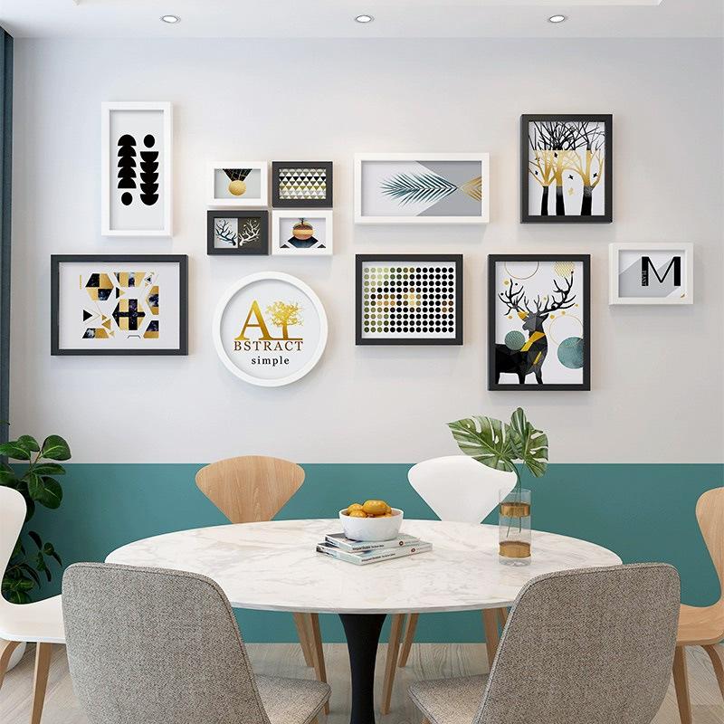 Настенные декоративные фоторамки высокого разрешения без перфорации, комбинированные настенные фоторамки из массива дерева различных форм.