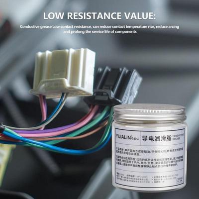 Graxa de contato elétrico profissional resistente ao calor 8,82 onças Graxa para carro Graxa para bateria Conexões elétricas Manutenção do carro