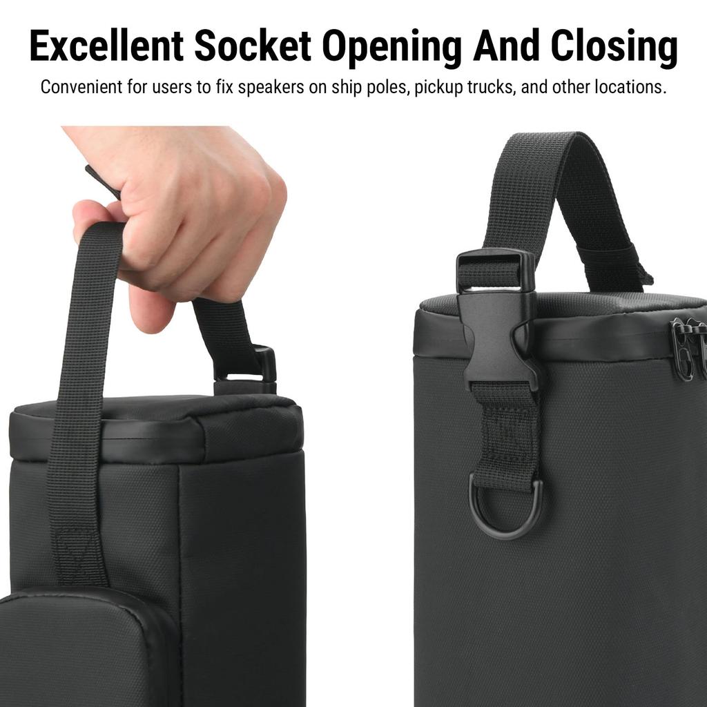 Speaker Carrying Bag Fit for Turtlebox Ranger Shockproof Portable Speaker Travel Storage Case with Detachable Handle