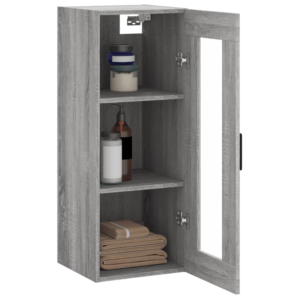 Wall Cabinet Gray Sonoma 34.5 x 34 x 90 cm