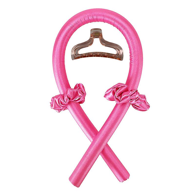 Rouleaux de cheveux sans chaleur bandeau tige de curling mousse bigoudi soie ruban de curling anneau de cheveux bricolage outils de coiffure faire des boucles de cheveux