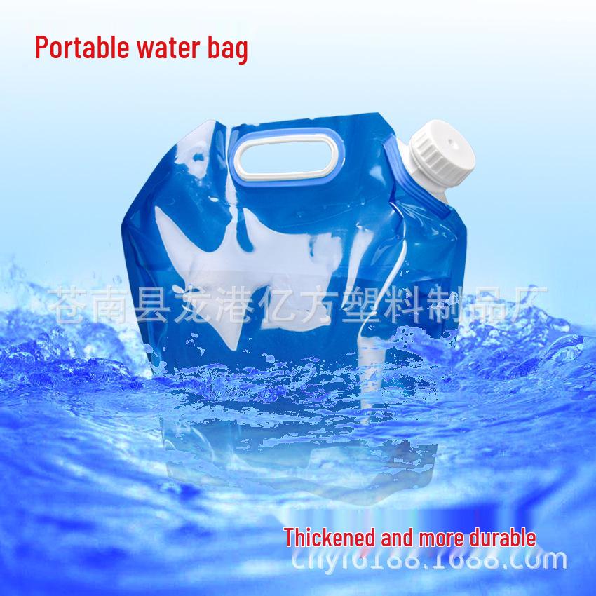 Large Capacity Portable Folding Water Storage Bucket for Outdoor Sports and Camping