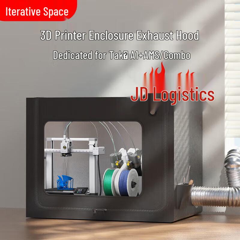 Iterative Space Bambu Lab A1 Series 3D Printer Enclosure CN plug (adapter included)