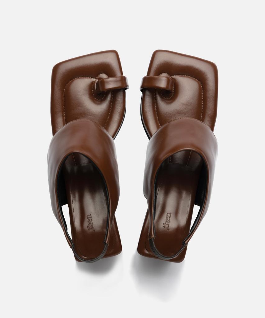 Then Summer Toe Sandal Heels / Brown