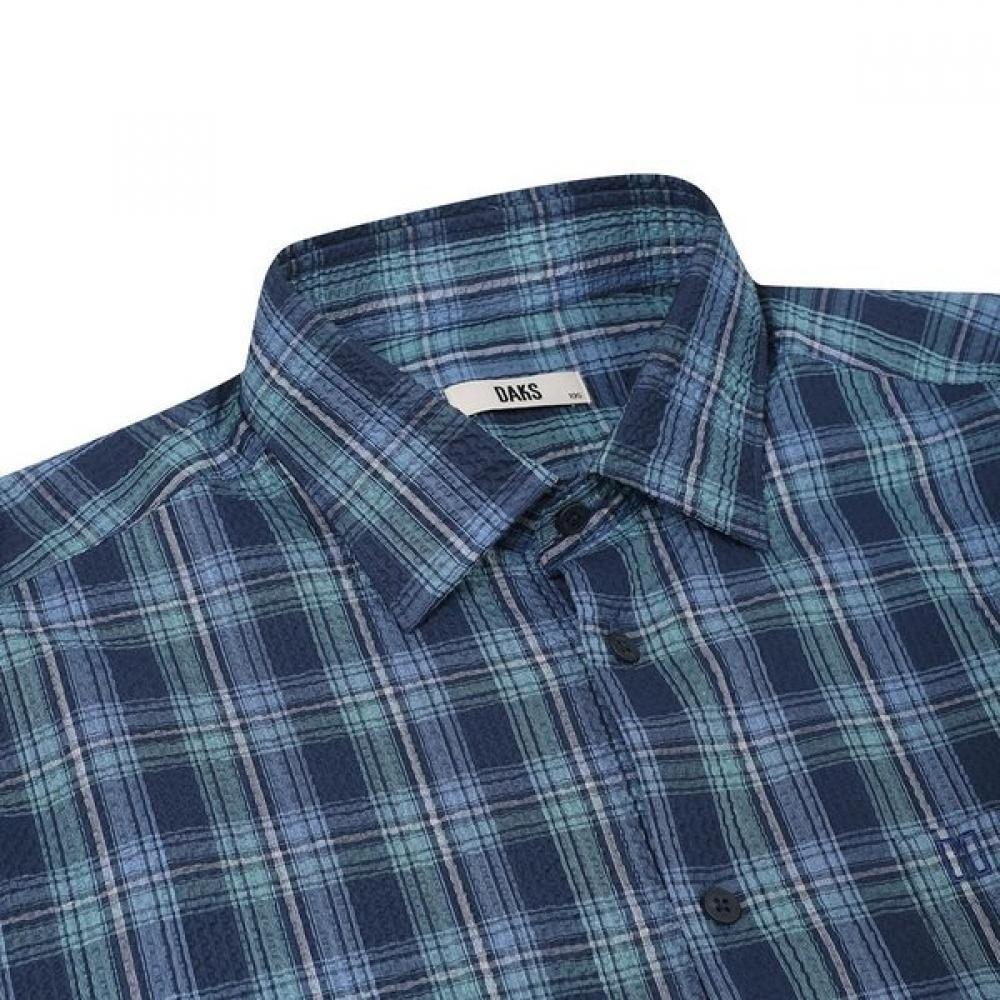 DakS Men S SeerSucker Check Regular Fit Long Sleeve Shirt dmS1Shcl111n1