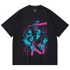 230 Gsm 100% Cotton Chainsaw Man V11 Katana Man Print Unisex Heavy Cotton T Shirt