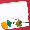 24 Grids Watercolor Pigment Box Foldable Watercolor Mixing Tray Color Mixing Pallet  Travel
