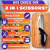 Food Scissors with Cutting Board and Vegetable Knife Food Cutters Chopper Scissor with Cutting Board Attached for Fruit Salad