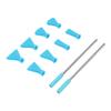 2Pcs Stainless Steel Straw 8Pcs Blow Nozzles Set Multifunctional Acrylic Pouring Paint Supplies