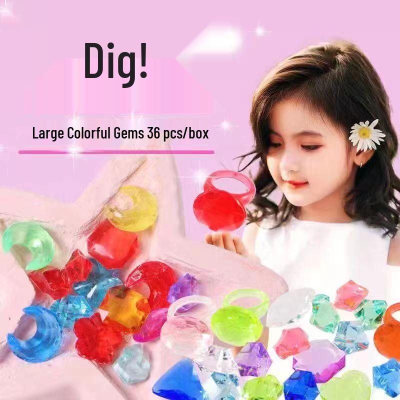 Pinocchio Archaeology Seven-Color Luminous Gem Toy - Handmade Colorful Gem Gift for Kids