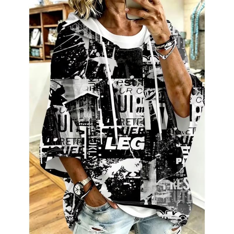 Sudadera casual para mujer de manga media