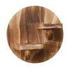 Wood Wall Shelf with Treatment Moisture-Proof Wooden Shelves Rounded Oval Design Organizer
