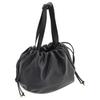 Bottega Veneta Drawstring Closure Medium Calfskin Shoulder Crossbody Clutch Women bags Black 651812VCP408425