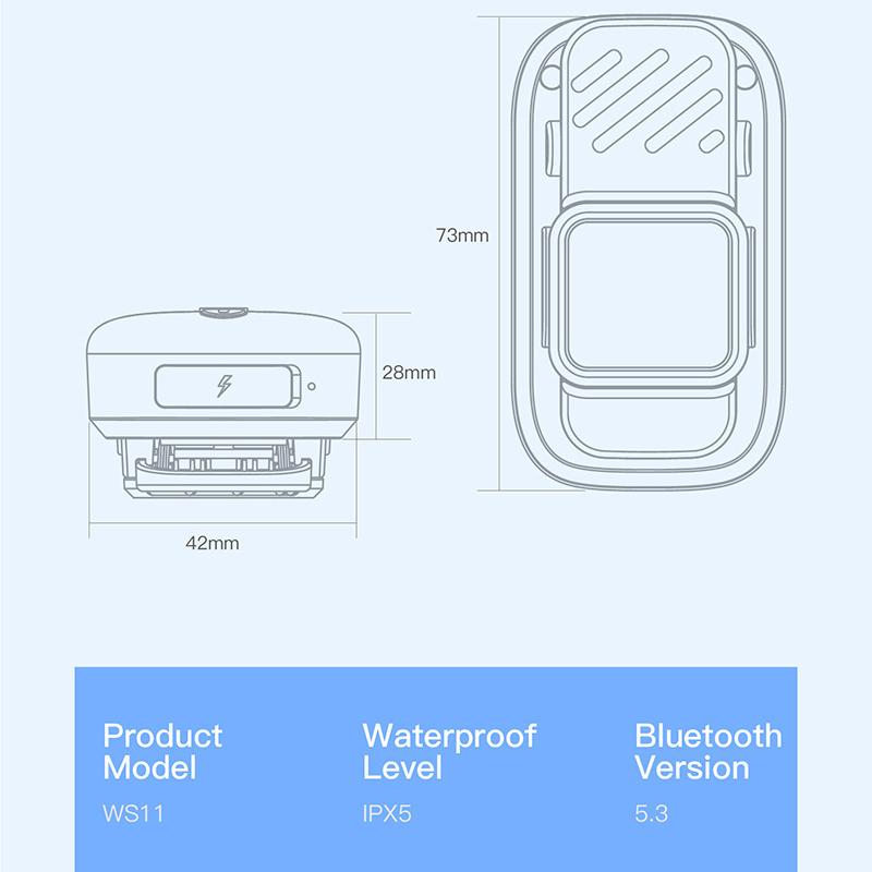 Kleiner tragbarer Lautsprecher Bluetooth-Lautsprecher Kabellos Tragbar Klein für Outdoor Laufen Radfahren Lautsprecher Tragbarer Subwoofer mit magnetischem Ständer