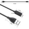 Magnetic Charging Cable For Smart Watch 1m 2 Pins Smartwatch Dock Charger Adapter Line USB Power Charger Cables for Polar Pacer