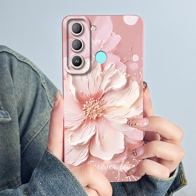 For Tecno Pop 5 LTE Phone Case 5Lte BD4 BD4i BD4a Cover Soft Silicon Cute Cartoon Panda Flower Boys Girls Funda Protective Coque