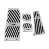 BZT1 1set Aluminum Car Accelerator Pedal Mat Car Accessories for F01 F02 F10 F20 F30 F31 F34 F48 F87