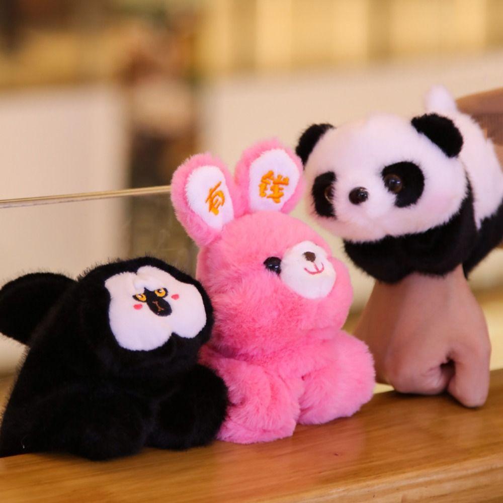 

с хлопающим кругом плюшевая кукла браслет с имитацией капибары плюшевый браслет на запястье рождественская игрушка