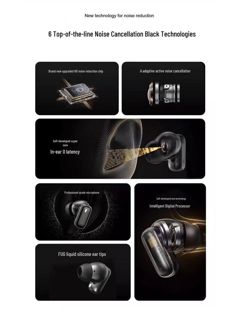 SK43 Wireless Bluetooth Earphones with Active Noise Cancellation, 2025 Model, High Quality, Hot Seller