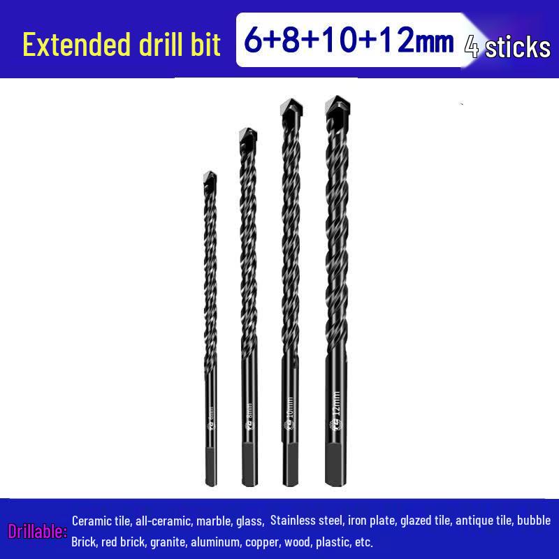TG Extended Triangle Alloy Drill Bit Set