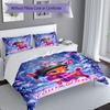 3PC Custom Name Winter Forest Friends Bedding Set Duvet Cover Closure Includes 1 Duvet Cover & 2 Pillowcases for Bedroom