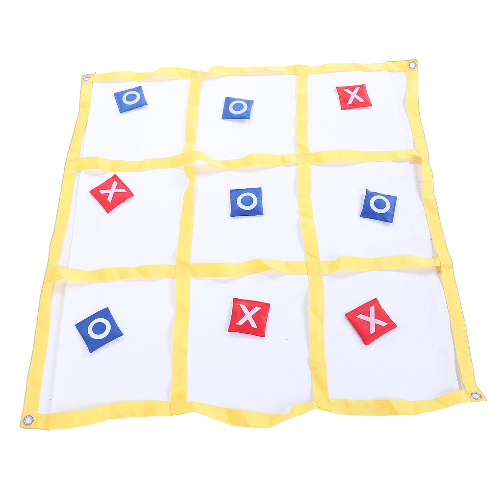 Large XO Outdoor Game Nylon XO Board Toss Yard Game with X and O Bn Bags Drawstring Bag for Kids Backyard Lawn Camping Games