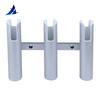 Aluminum Alloy Fishing Rod Holder, 3 Link Wall-Mounted Pod Rack for Marine Boat, Yacht, Camper, RV, 3 Tube