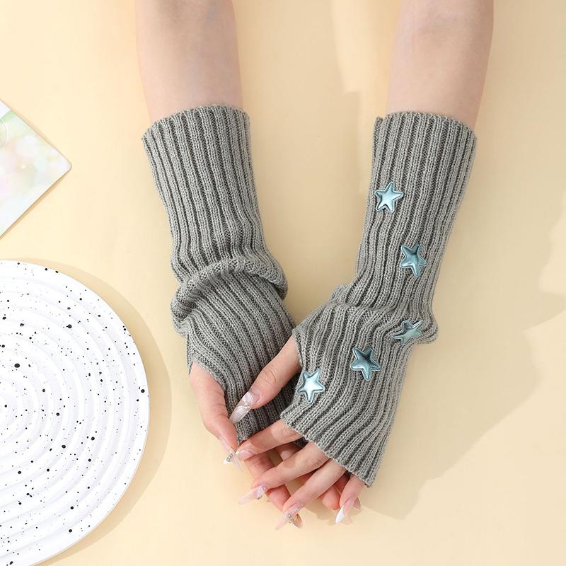 1Pair Women Winter Warm Y2K Outdoor Activities Cycling Riding Arm Cover