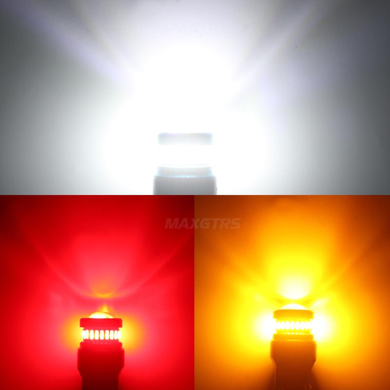 MAXGTRS 2x LED T20 1157 BAY15D Car Lights P21/5W P27/7W BA15D 7443 W21/5W LED Turn Signal Brake Reverse Tail Lamp