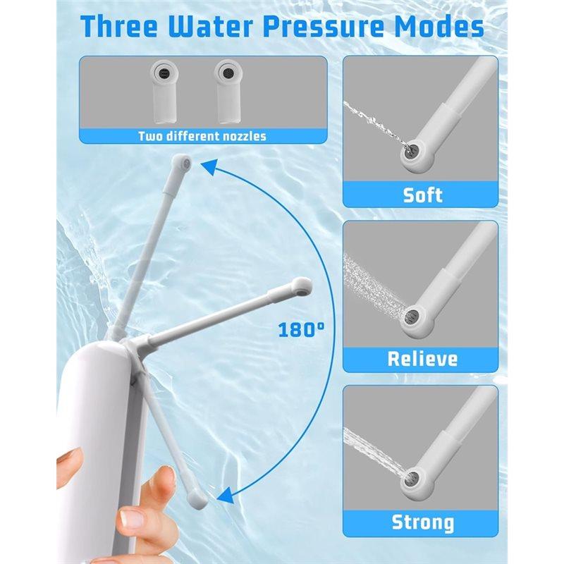 A34R Portable Rechargeable Electric Bidet For Travel Featuring 400Ml Bottle& 3 Pressure Mode Settings Ideal For Women Hygiene