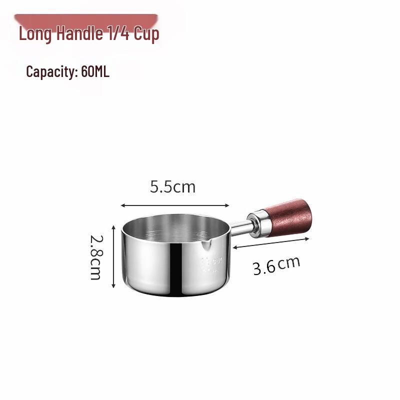 

DREAM Чашка для соусу з нержавіючої сталі 304 з дерев яною ручкою Small 60ml