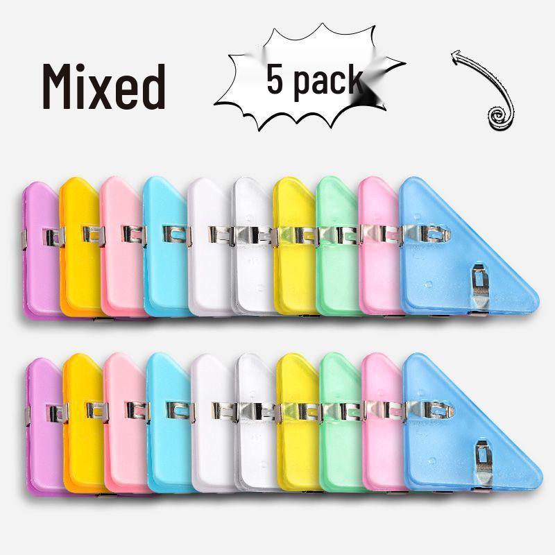 Pengyi Transparent Triangle Folder Clips - Organize Test Papers & Files