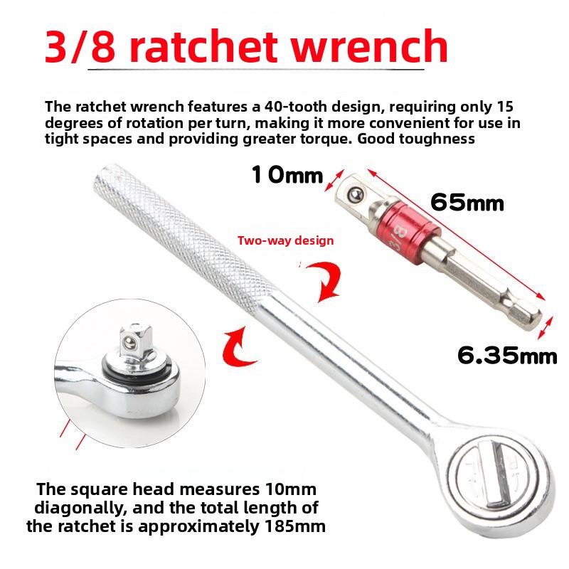 Adjustable Magic Universal Wrench and Universal Socket Set, Magic Universal Wrench 10mm-19mm Universal Socket, Multi Tool