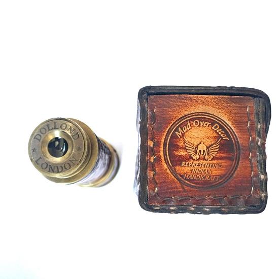 Nautical Handheld Pirate Brass Telescope with Box/Case,Sailor Home Decor Pirate Boat  35.56 Cm Rustic Home Decor