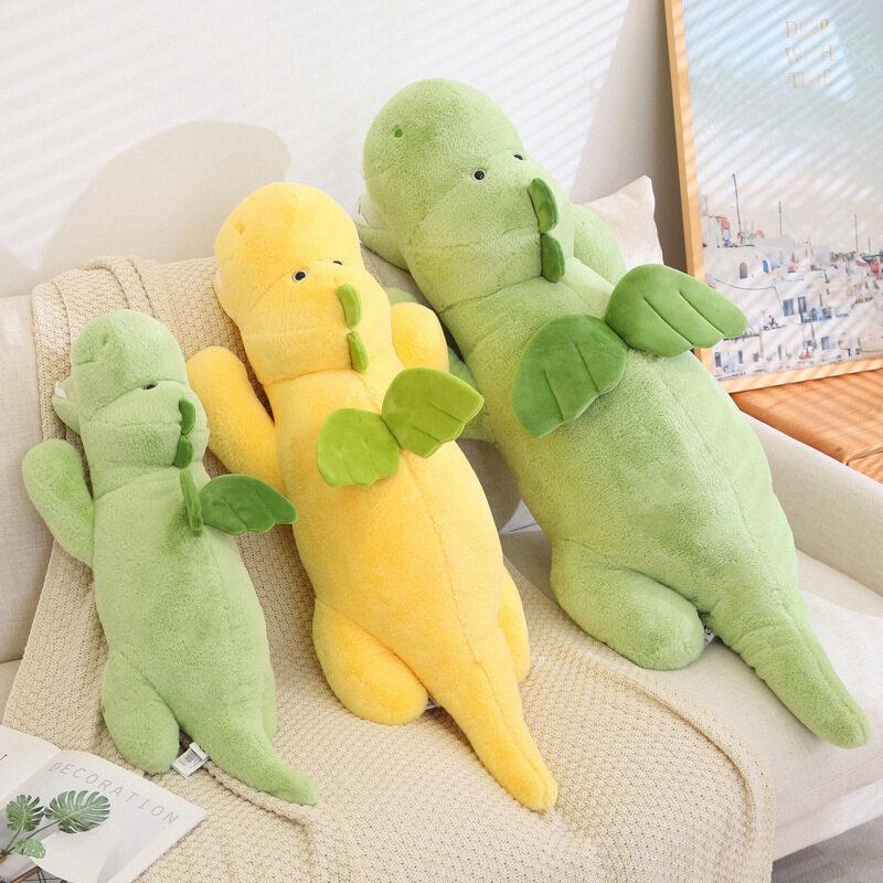 Happy Dinosaur Sitting And Lying Down Plush Doll Doll Doll Skin-Friendly, Cute, Soothing And Accompanying Doll Small Gift Wholesale
