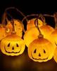LED Halloween Decorative String Lights: Pumpkin, Ghost, Eye & Skull Battery Lights