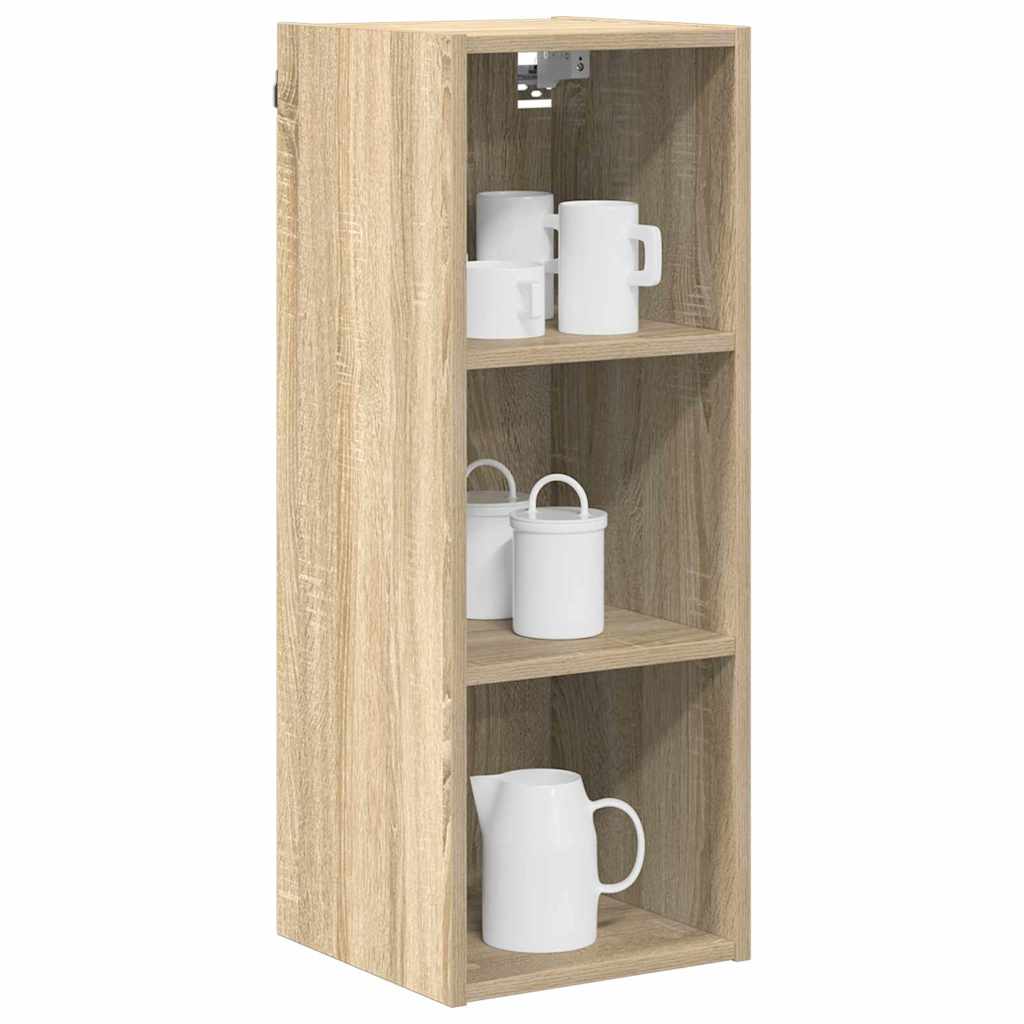 Wall Mounted Cabinet in Sonoma Oak Finish 30 x 29.5 x 80 cm Particleboard
