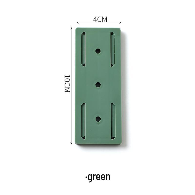 Punch-Free Socket Holder: Traceless, Detachable Wall Mount with Strong Self-Adhesive Hook for Bedroom and Study