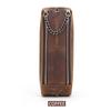 Leather Zipper Pen Pencil Case Bag Handmade Vintage Creative School Stationary Pen Pouch Holder Large Capacity