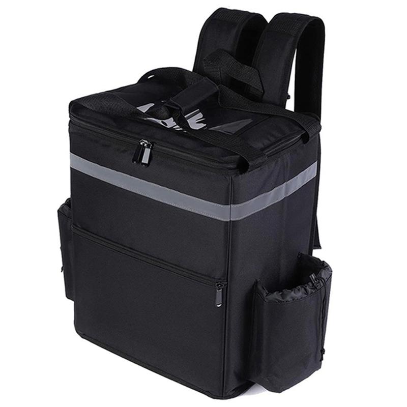 Geïsoleerde Draagtas voor Bezorging - 35L Grote Capaciteit Voor Rijdersvriendelijke Thermische Opslag van Eten & Drinken Rugzak Voor Buitenactiviteiten