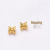 Double-Sided Gold-Plated Hollow Flower Beaded DIY Bracelet/Necklace