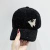 New Butterfly Women's Cozy Fleece-Lined Baseball Cap Sports | Perfect for Fall/Winter | Hand-Washable, One Size Fits All