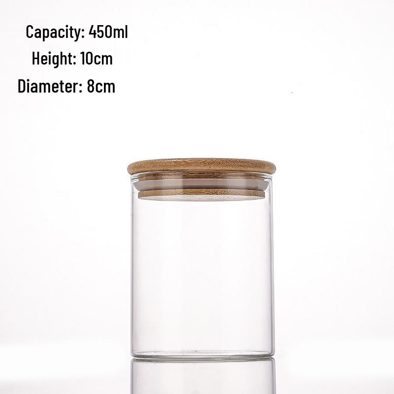 High Borosilicate Glass Spice and Seasoning Storage Jars - Sealed Kitchen Containers