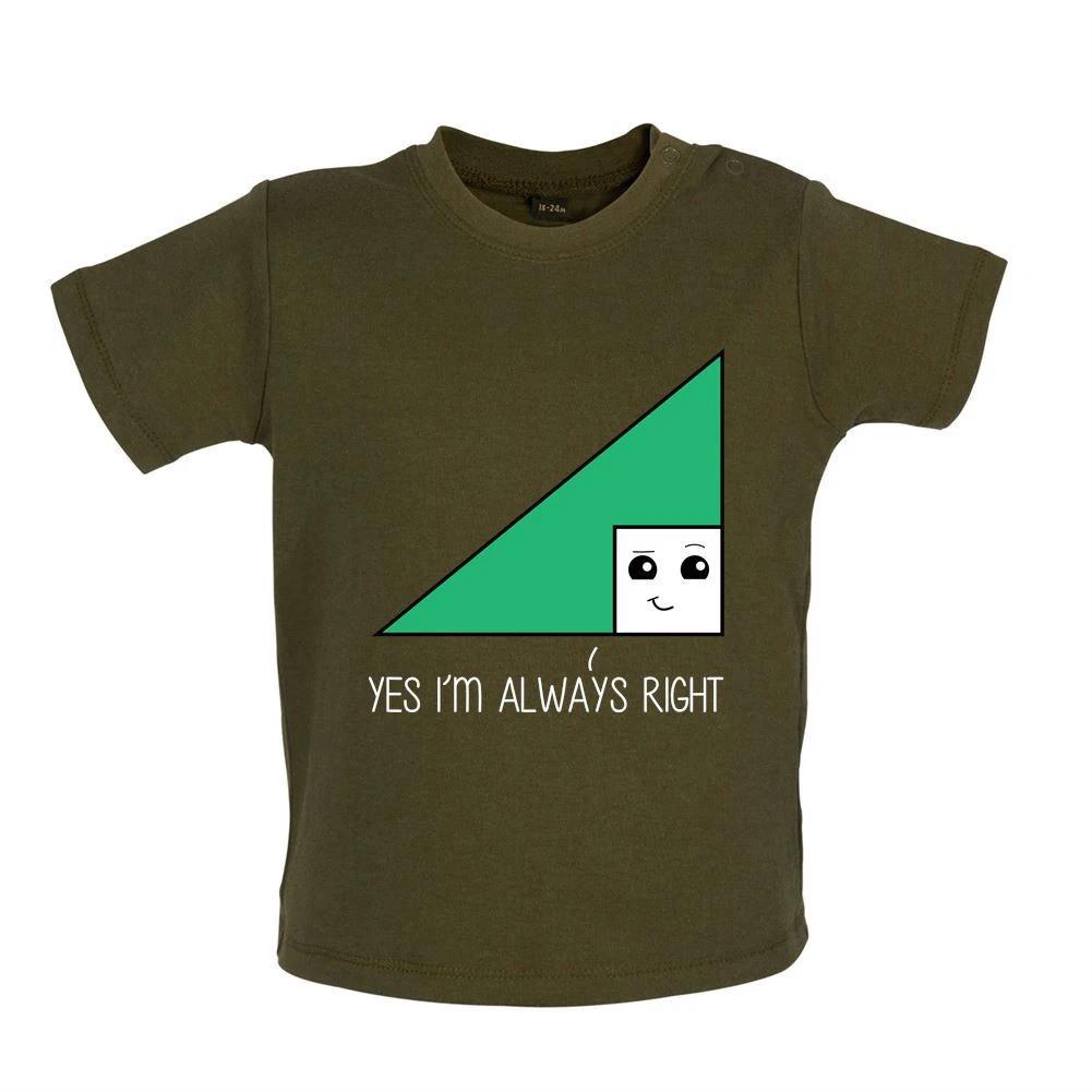Si  M Always Right - Kids Baby Kids Boys Girls Unisex T-Shirt / Bodysuit - Math Word Game 150