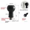 1 Piece Motorcycle Sport Camera Mount Connector 17Mm/25.4Mm Ball Head To M6 M8 M10 Screw Bracket Connector For Camera