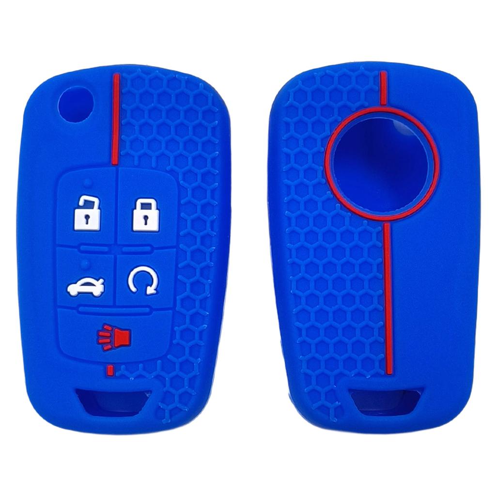Rubber Car Key Fob Cover Silicone Protector Case For Chevrolet Cruze Equinox Camaro Sonic Flip Remote Keychain Accessories