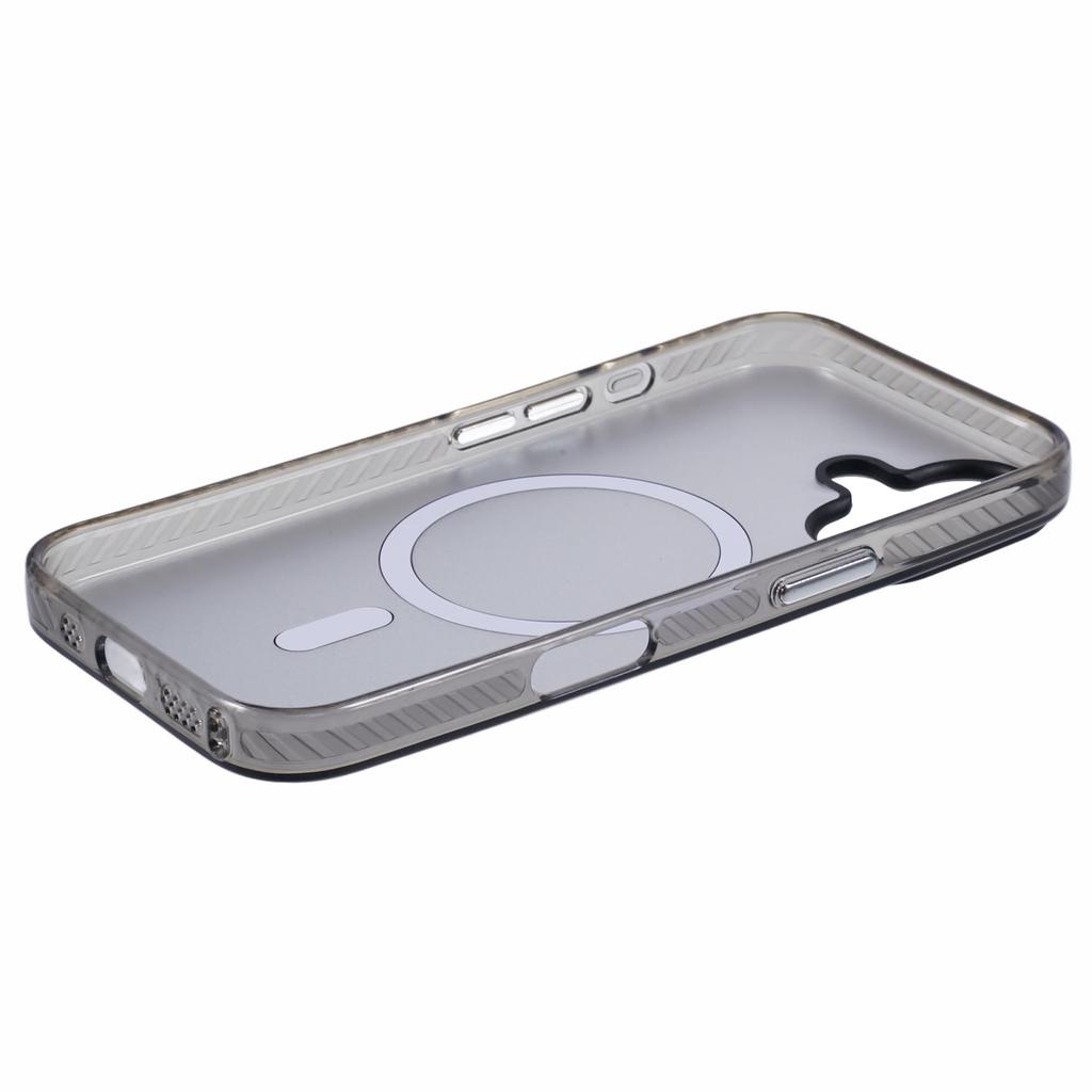 For iPhone 16 Plus Case Compatible with MagSafe Laser Effect TPU+Acrylic Phone Cover